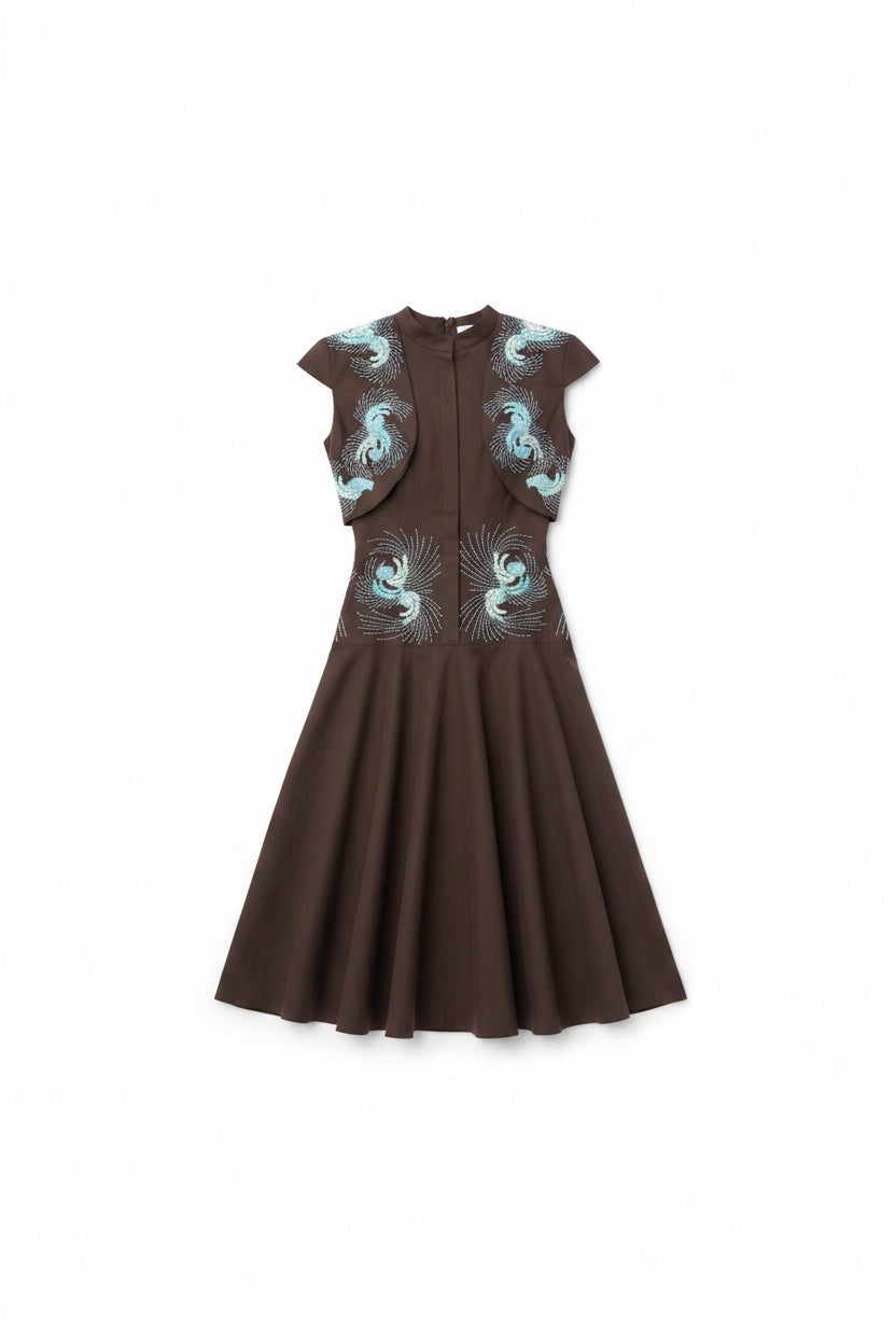 Aqua Swirl Dress